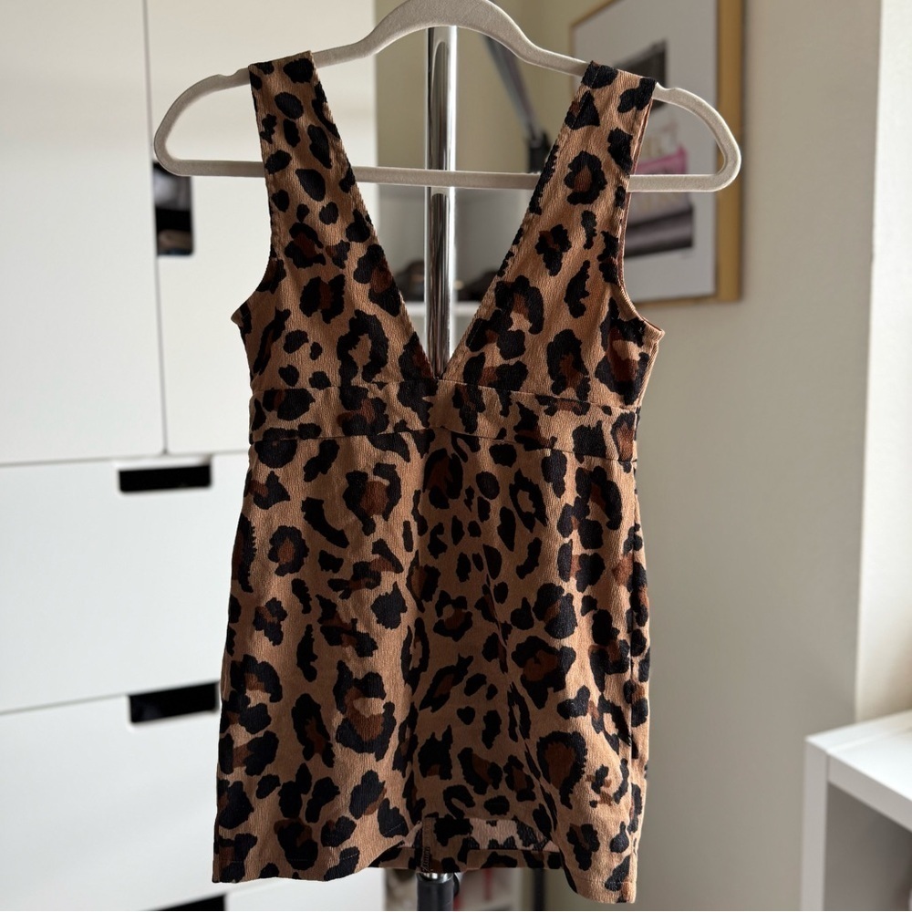 Shein Kids Leopard Print Sleeveless Dress